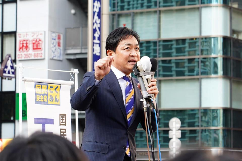 第一声をあげた国民民主党・玉木雄一郎代表（撮影・高石航平）