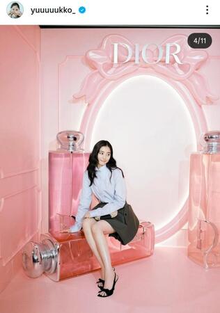 新木優子のインスタグラム＠ｙｕｕｕｕｕｋｋｏ＿（１月２１日付）より