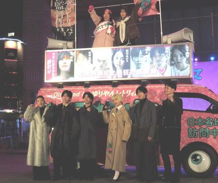 （上段左から）ゆりやんレトリィバァ、南沙良（下段左から）田中麗奈、鈴木福、前田旺志郎、アオイヤマダ、本島純政、九条ジョー