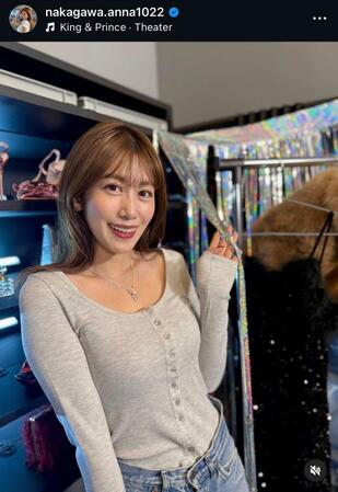 中川安奈のインスタグラム＠ｎａｋａｇａｗａ．ａｎｎａ１０２２から