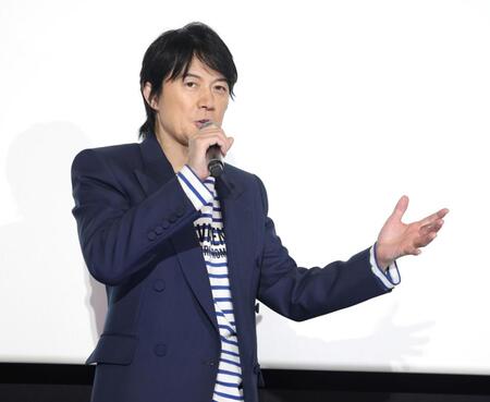 完成披露上映会に登壇した福山雅治（撮影・石井剣太郎）