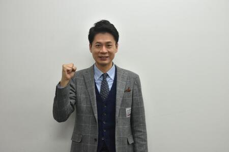 準決勝進出を決めた石井亮次アナウンサー（28日撮影）