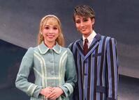 星組新人公演「恋する天動説」に主演した大希颯（右）と碧羽陽