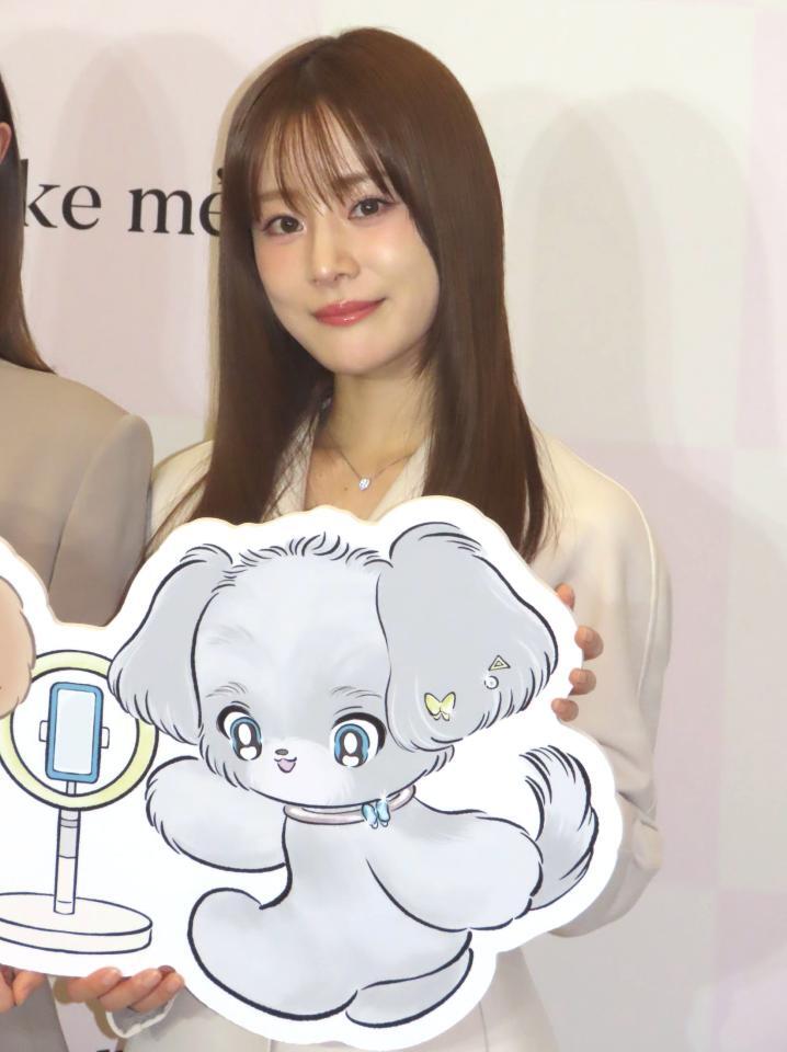 発表会に出席した福岡みなみ＝東京・港区