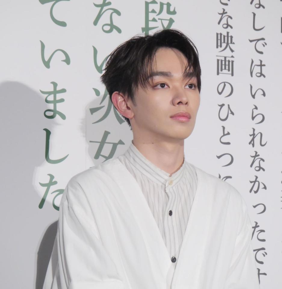 イベントに出席した宮世琉弥＝東京・ＴＯＨＯシネマズ日比谷