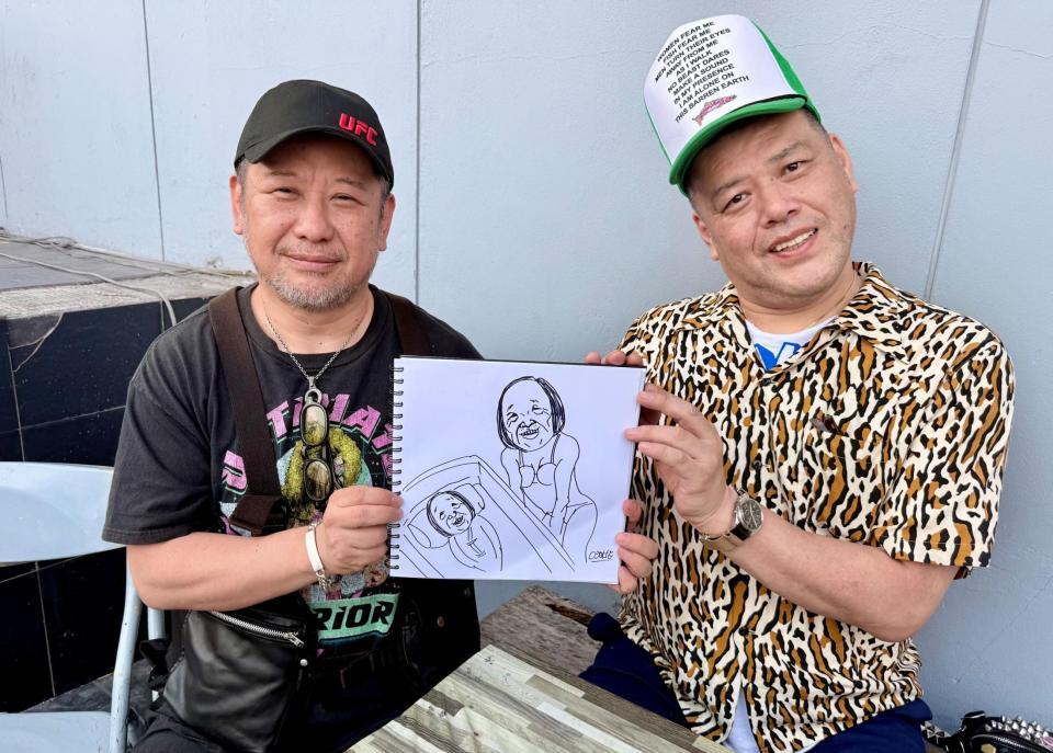 結婚と第１子誕生を明かしたケンドーコバヤシ（左）とくっきー！