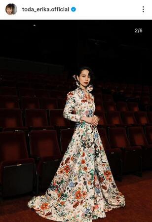 戸田恵梨香のインスタグラム＠ｔｏｄａ＿ｅｒｉｋａ．ｏｆｆｉｃｉａｌ（２月１日付）より