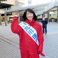 演説を行った丸川珠代氏＝３日、東京都内