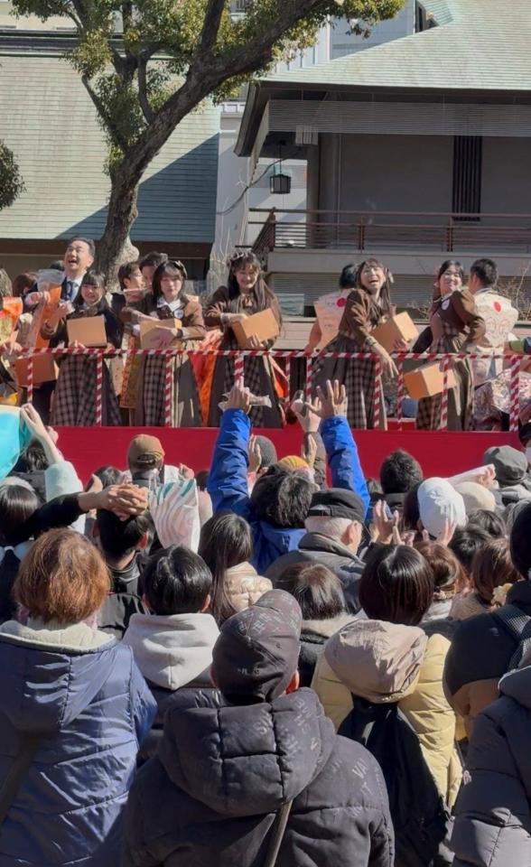 豆まき神事に参加したＫＯＢｅｒｒｉｅＳ♪