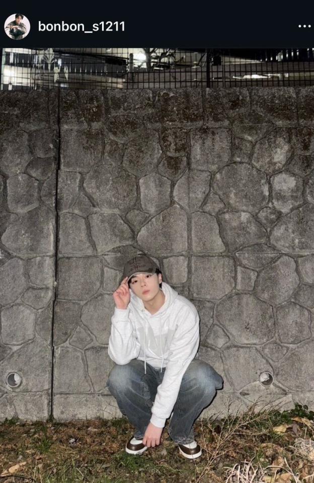 インスタグラムの開設を報告した鶴房汐恩（＠ｂｏｎｂｏｎ＿ｓ１２１１）より