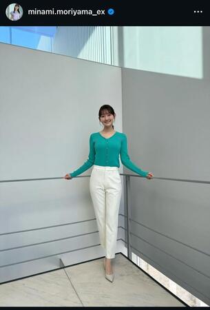 森山みなみアナのインスタグラム＠ｍｉｎａｍｉ．ｍｏｒｉｙａｍａ＿ｅｘから