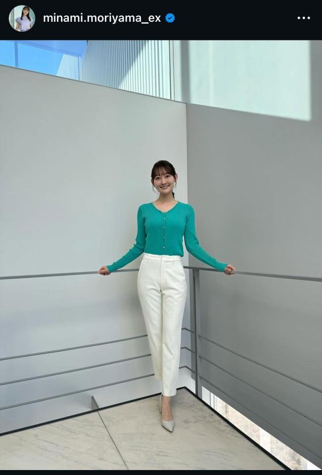 森山みなみアナのインスタグラム＠ｍｉｎａｍｉ．ｍｏｒｉｙａｍａ＿ｅｘから