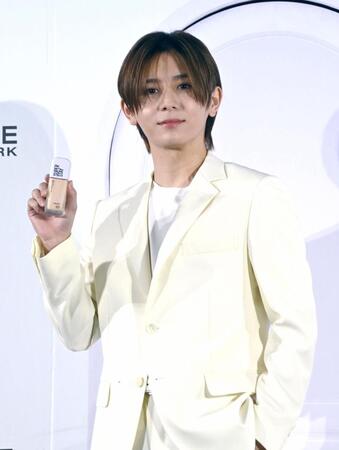 メイベリン　ニューヨーク　ジャパンアンバサダーに就任した山田涼介（撮影・持木克友）
