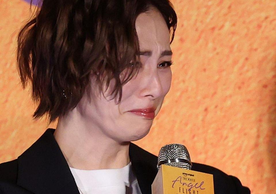 完成披露試写会に登壇した米倉涼子（撮影・石井剣太郎）