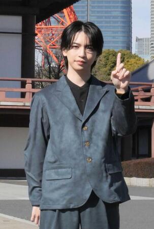 　ヒット祈願を行った岩橋玄樹