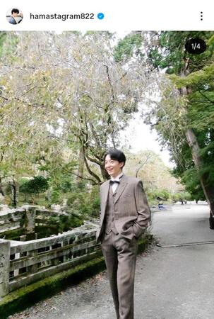 「ばけばけ」オフショット。濱正悟のインスタグラム＠ｈａｍａｓｔａｇｒａｍ８２２より 