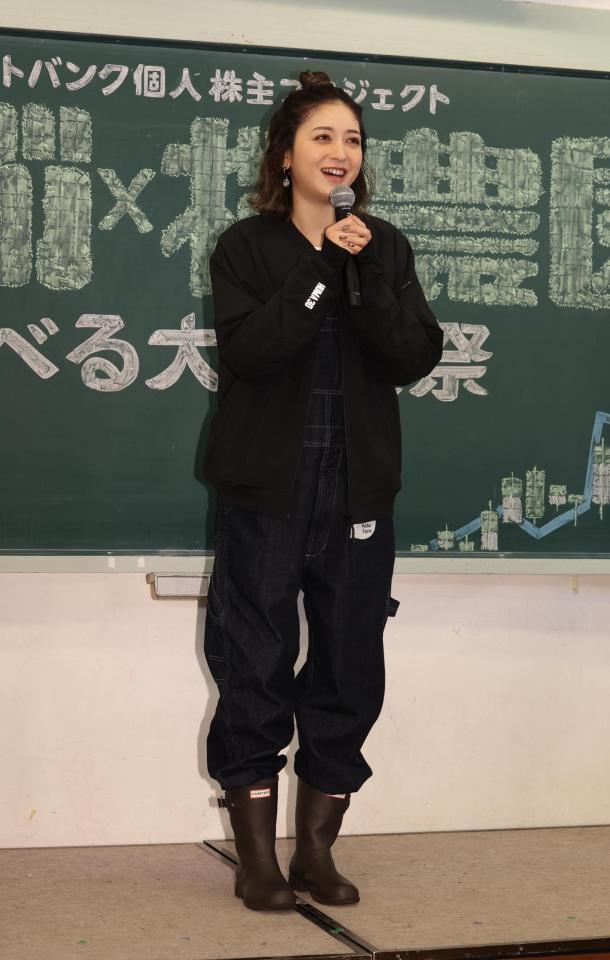 イベントに登場した池田美優（撮影・佐々木彰尚）