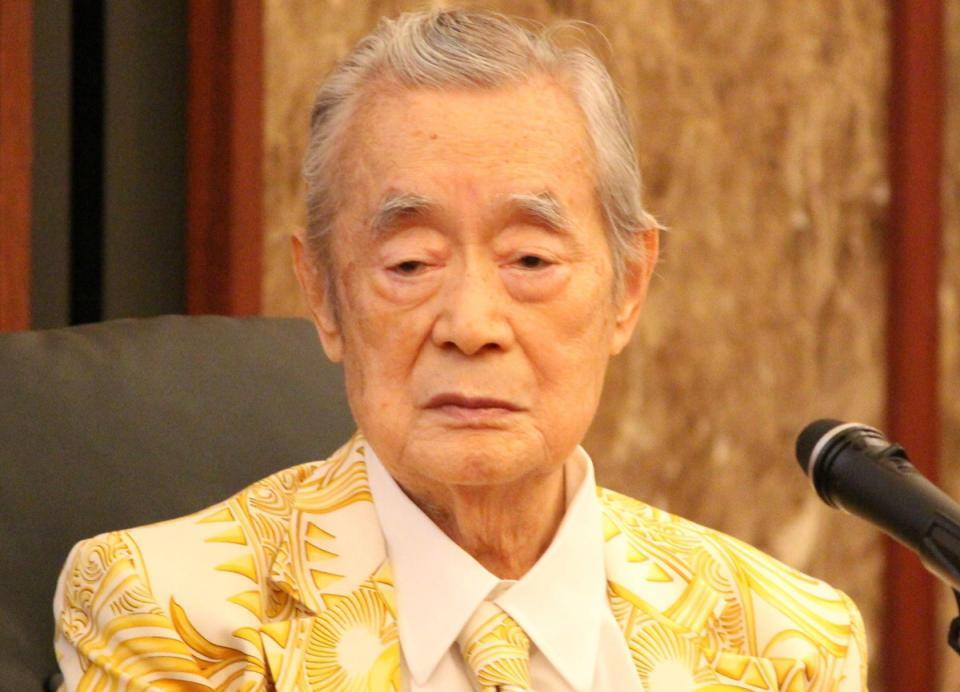 ドクター・中松氏＝２０２５年６月