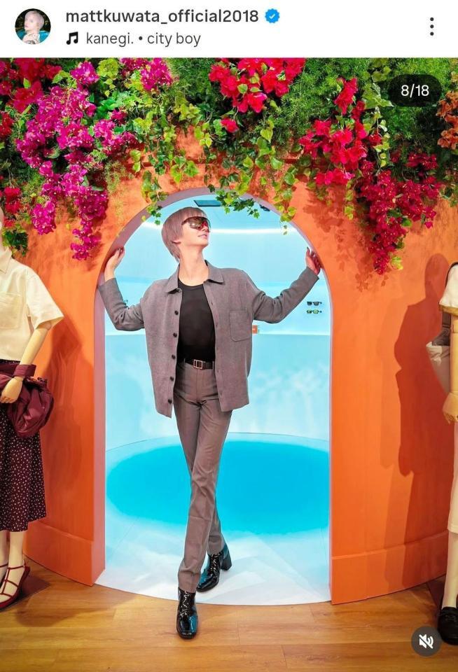 Ｍａｔｔのインスタグラム＠ｍａｔｔｋｕｗａｔａ＿ｏｆｆｉｃｉａｌ２０１８（２月６日付）より 
