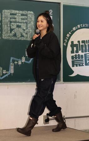 イベントに登場した池田美優（撮影・佐々木彰尚）