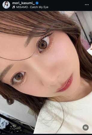 森香澄のインスタグラム＠ｍｏｒｉ＿ｋａｓｕｍｉ＿から