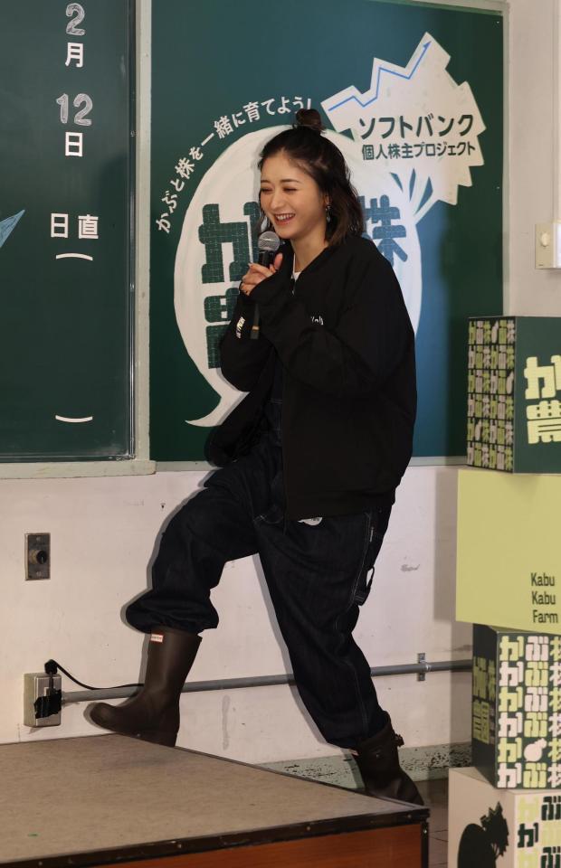 イベントに登場した池田美優（撮影・佐々木彰尚）