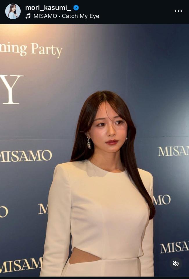 森香澄のインスタグラム＠ｍｏｒｉ＿ｋａｓｕｍｉ＿から