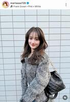 バッグとコートもヴィトン。谷まりあのインスタグラム＠ｍａｒｉａａａａ７２８より