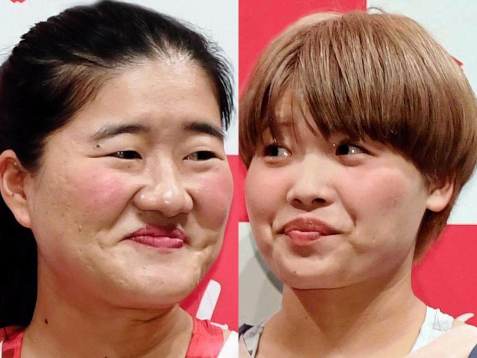 ガンバレルーヤのよしこ（左）とまひる