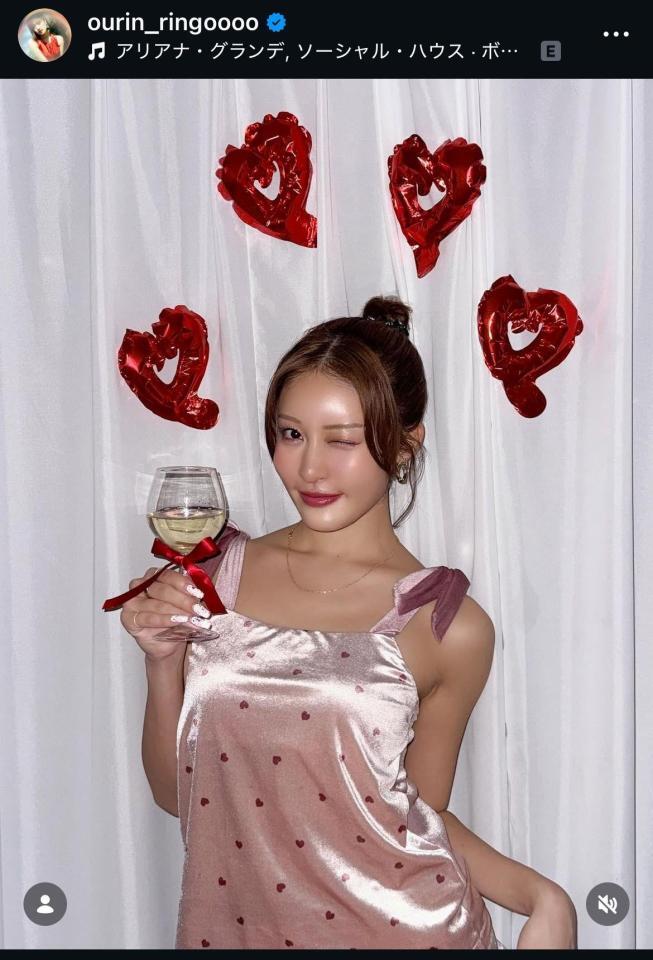 王林のインスタグラム＠ｏｕｒｉｎ＿ｒｉｎｇｏｏｏｏから