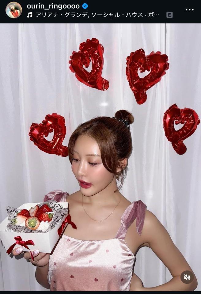 王林のインスタグラム＠ｏｕｒｉｎ＿ｒｉｎｇｏｏｏｏから