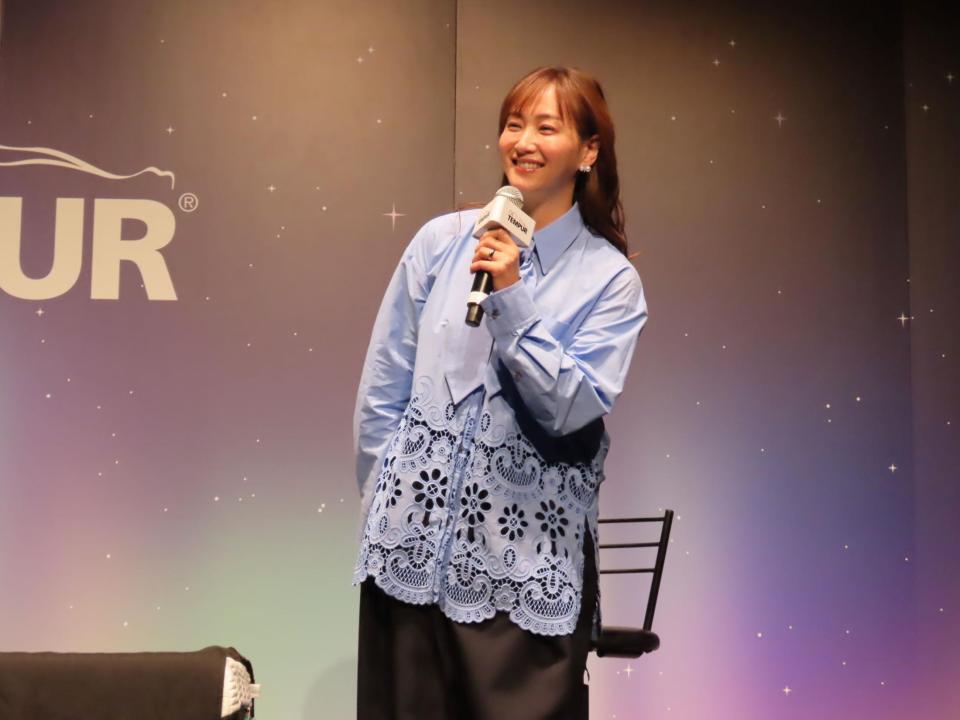 テンピュール新商品発表会に出席した藤本美貴