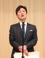 授賞式に参加した李相日監督（撮影・石井剣太郎）