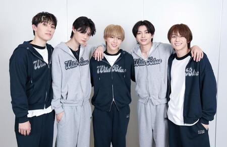 初の冠イベントに意気込むＷＩＬＤ　ＢＬＵＥ（左から）鈴川直弥、鈴陽向、池田優斗、宮武颯、山下幸輝（撮影・伊藤笙子）