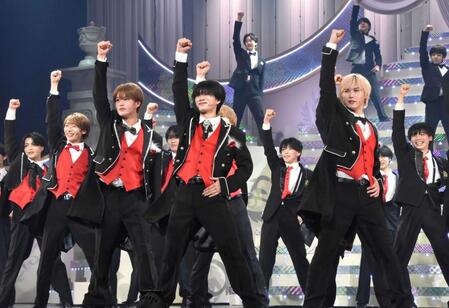 公開通し稽古を行った（前列左から）大西風雅、嶋﨑斗亜、岡﨑彪太郎