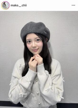 坂下真心のインスタグラム＠ｍａｋｏ．＿．ｃｈｉｉ（２月１４日付）より
