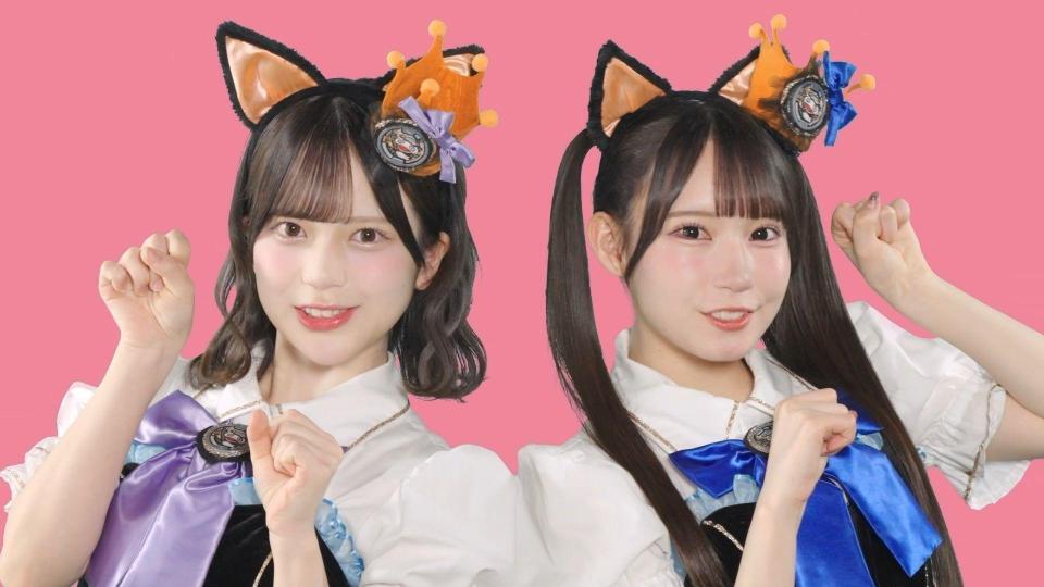 「令和のニャーＫＢ」のＡＫＢ４８・川村結衣（左）とＳＫＥ４８・大村杏©ＡＭＣ