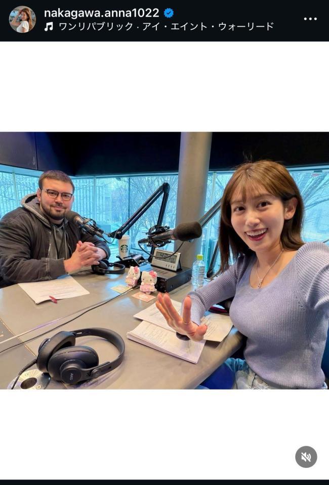 中川安奈のインスタグラム＠ｎａｋａｇａｗａ．ａｎｎａ１０２２から