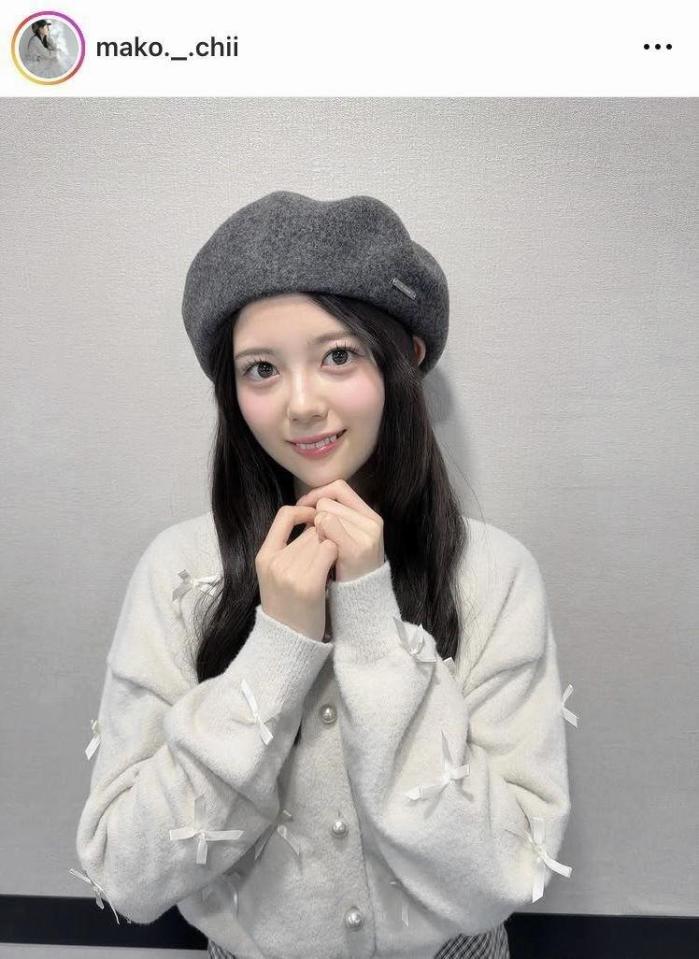 坂下真心のインスタグラム＠ｍａｋｏ．＿．ｃｈｉｉ（２月１４日付）より