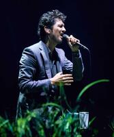 ツアーファイナルで熱唱する平井堅（撮影・岩佐篤樹）