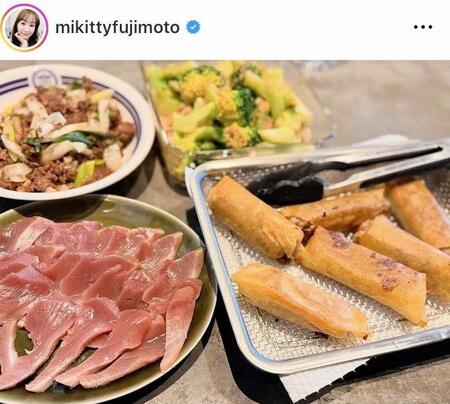 藤本美貴のインスタグラム＠ｍｉｋｉｔｔｙｆｕｊｉｍｏｔｏ（１月２９日付）より