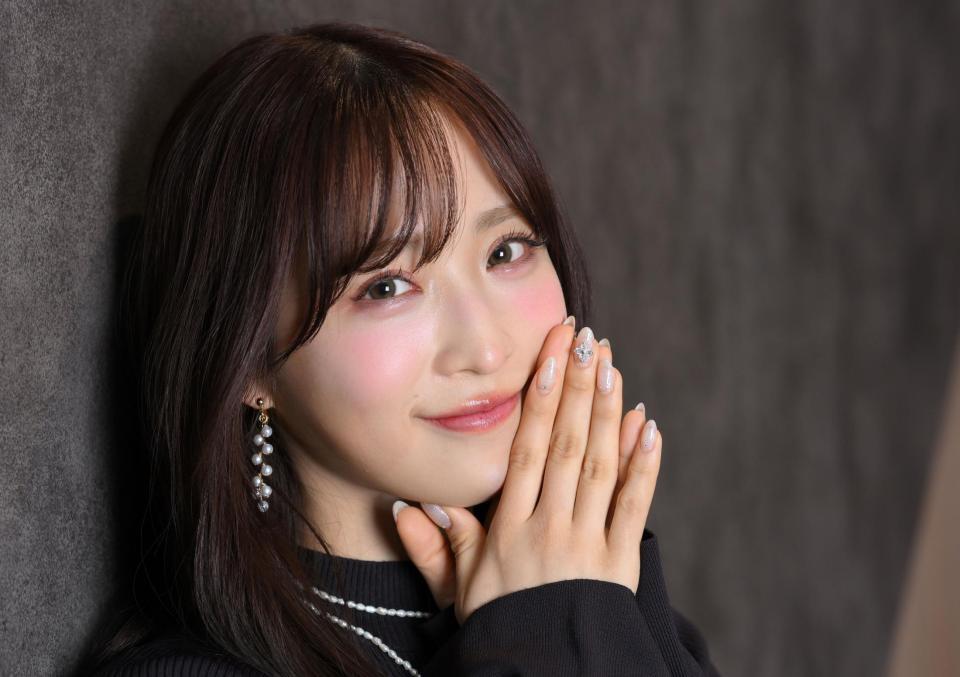 ＡＫＢ４８の絶対的エースとして君臨する小栗有以（撮影・伊藤笙子）