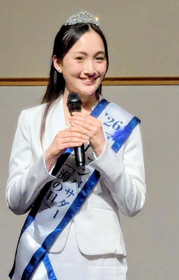 「２０２６　ＪＭＩＡマリンアンバサダー」に就任した野口絵子さん
