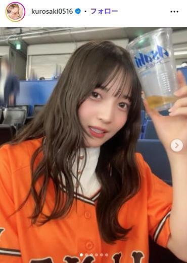 黒嵜菜々子（クロサキナナコ）のインスタグラム（＠ｋｕｒｏｓａｋｉ０５１６）より。２３年５月２４日付の投稿。