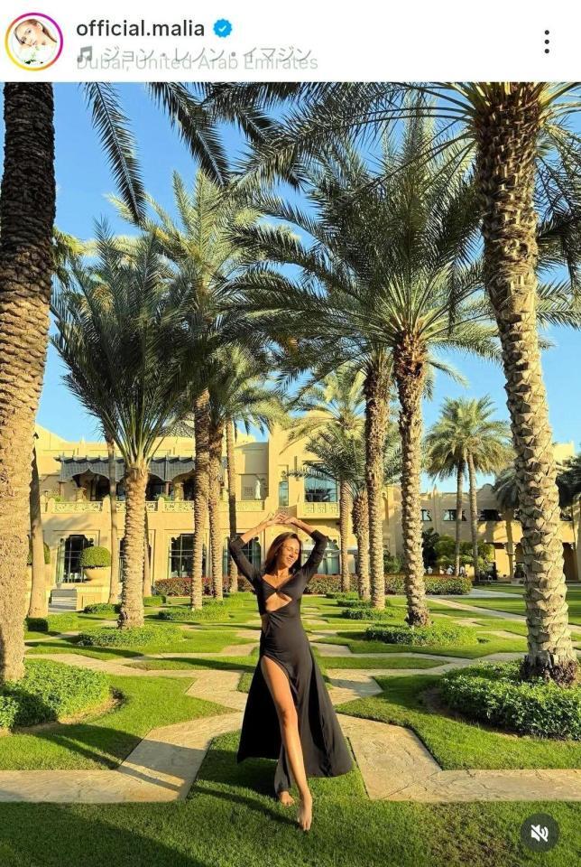 「戦争という現実」を感じたとの投稿に添えた写真。ＭＡＬＩＡ．のｏｆｆｉｃｉａｌ．ｍａｌｉａより