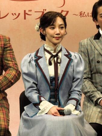 ミュージカル「レッドブック～私は私を語るひと～」製作発表会に出席した俳優の咲妃みゆ
