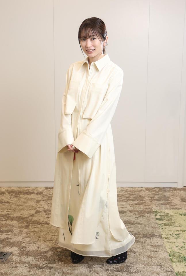 主演ドラマについて語る志田未来（撮影・石井剣太郎）