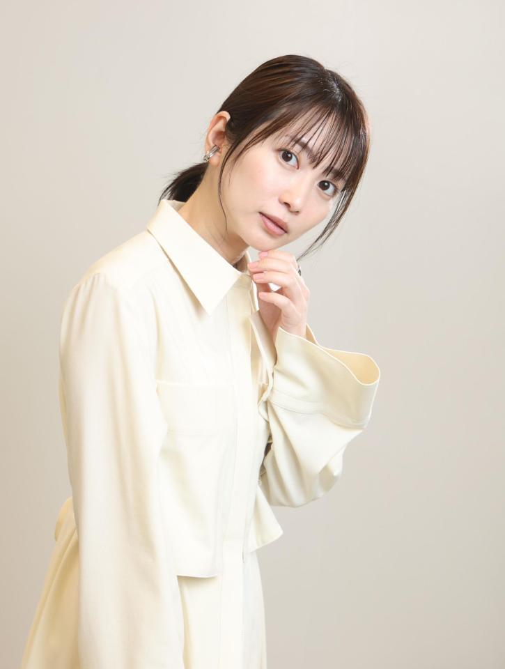 主演ドラマについて語る志田未来（撮影・石井剣太郎）