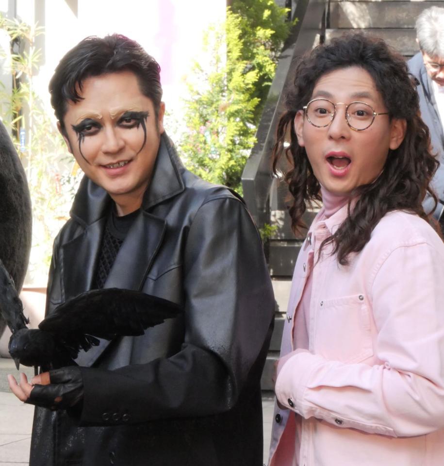 　イメージ激変の変装姿で登場したたくろう