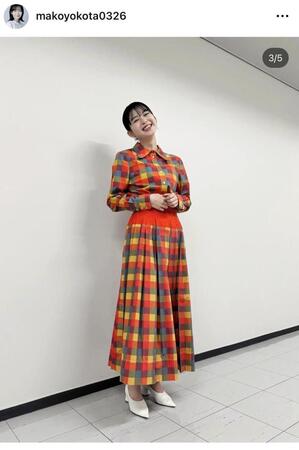 横田真子のインスタグラム＠ｍａｋｏｙｏｋｏｔａ０３２６より